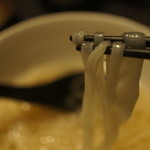 麦酒庵 - 稲庭は、手打ちで太さマチマチ