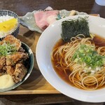 天極製作所 - 純和風だしラーメン　唐揚げセット