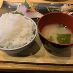 うみからそらへ - おかわり　ご飯大盛りと味噌汁少なめ