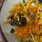 窯焼き料理 Rato Mato - マトン拡大。かなりの大きさでごろごろ入ってる。