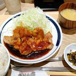 ぎおん亭 - 博多とんてき定食（満腹盛 180g）