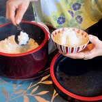 フォーシーズン - お櫃のほかほかご飯　何よりのご馳走！