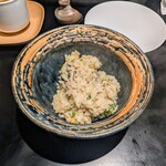 在来食堂 - 近江生姜は風味が強いのが特徴で汗が噴き出してくるくらい。これはぜひとも召し上がっていただきたい