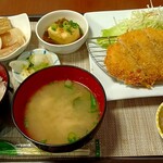食事処 打鐘 - とんかつ定食１１００円　値上高い！