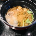 割烹 天ぷら 三太郎 - しじみ汁