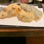 天ぷらとワイン 大塩 - 揚げたて①