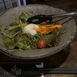 魚酔 - 茶そばサラダ