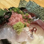 焼きもの家 慶 - 自作ネギトロオープンおにぎり(๑>◡<๑)