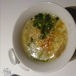 宮の森れんげ堂 - スープ（蒸し鶏）