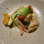 宮の森れんげ堂 - ほっき貝とホタテの炒め物