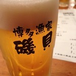 Robatayaki Isogai - エビスビールです。