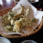 慈久庵 - 野草のてんぷら