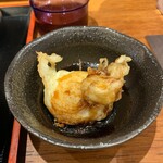 天ぷらとワイン 大塩 - 半熟玉天