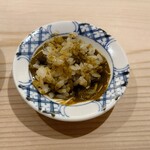 鮨 なんば - 鮑の肝のソースとシャリ