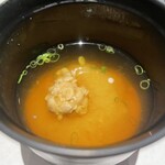 茅乃舎 - ひきわり納豆入り味噌汁