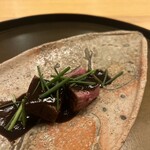 よこい - シャトーブリアンのコウダケのバルサミコソースがけ