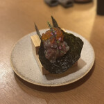 ゴカイドコロ - 鮮魚のなめろうといくらのアテ巻き