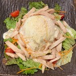 温玉とチャーシューのシーザーサラダ