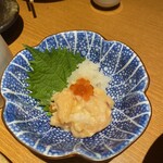 のど黒のあくび - サーモンの塩辛