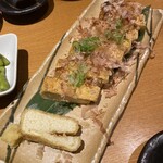 のど黒のあくび - 納豆が挟んである厚揚げ