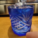 すし和食のお店田まい - 切子グラスが綺麗でした