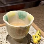 鮨トキドキ串 海老虎 - しじみの一番だし