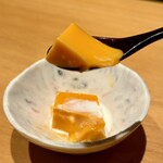 鮨トキドキ串 海老虎 - 卵のプリン