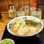 中華蕎麦 春馬 - 朝ラー(醤油)780円に九条ねぎトッピング150円
