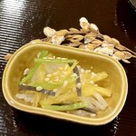 懐石 山よし - 柿なます。程よい酸味のなますで好み、箸休め的にも最高です。