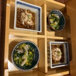 茂幸 - 蕎麦の実、壬生菜など