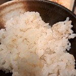 牛かつ もと村 - 麦入りのご飯