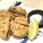 江坂海鮮食堂 おーうえすと - レンコン明太挟み揚げ～大葉～～
