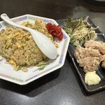 虎龍馬 - 満腹セット(チャーハン･カラアゲ) 630円