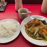 南海飯店 - 鶏と白菜のうま煮＋ライス
