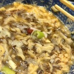 煮干しのビリー - 煮干しラーメンスープもかけて旨し♪