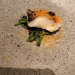 MODERNISM - 甘鯛セリのお浸しカラスミパウダー乗せ