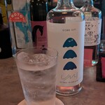 サテンの夜 - 神戸ジン うみ スダチの柑橘風味に隠し風味で鰹と海苔入ってます