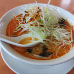 幸楽苑 - ネギ投入