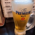 魚笑 - キンキン冷えた生ビール　最高