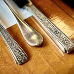 ぽん多本家 - 年季の入ったカトラリー
