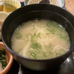 なごみ - わっぱ飯の味噌汁（にゅうめん？）