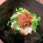 てしま旅館 - お茶漬けはシロウオと共に頂きます。