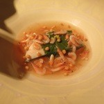 てしま旅館 - 小エビのあんかけです。