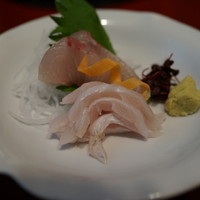 長崎卓袱浜勝 - お造り（鮃、太刀魚）