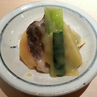 すし 喜邑 - 平貝、アオヤギ、鳥貝の酢味噌あえ