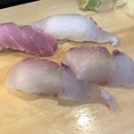 幸寿し - 大トロ、タイ、カンパチ