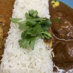 エピタフカレー - バスマティライスとパクチー