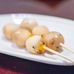 比内地鶏本格焼酎 海舟 - 2024.11 半熟うずら玉子串（170円）