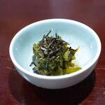 比内地鶏本格焼酎 海舟 - 2024.11 わさび菜のお漬け物