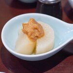 比内地鶏本格焼酎 海舟 - 2024.11 ふろふき大根 味噌ダレ乗せ